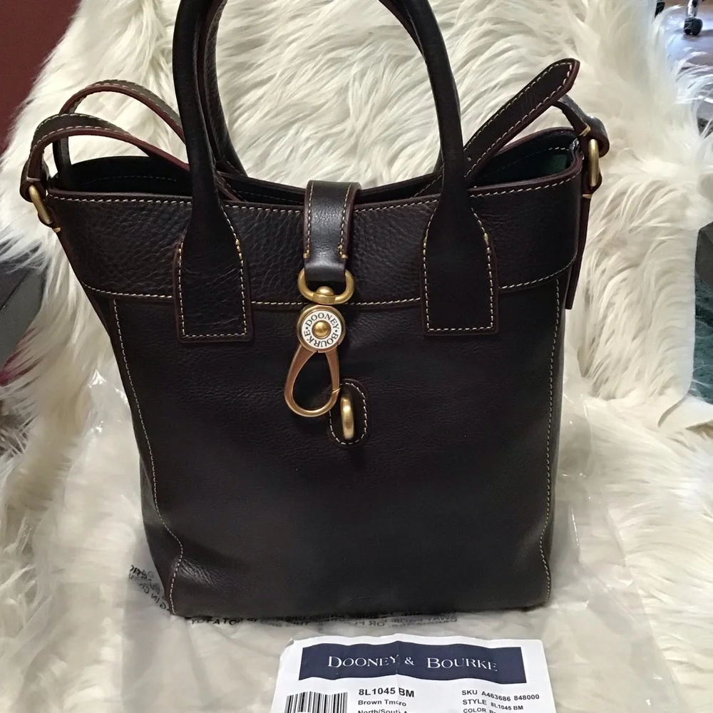 Dooney Florentine Leather North south bucket tote - Picture 2 of 16